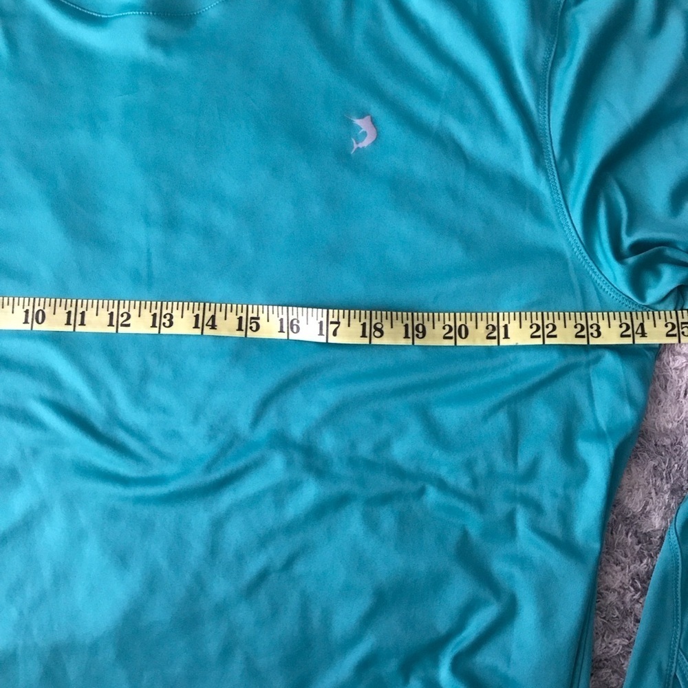 Reel Legends long XL thumb holes crew neck teal green Fishing‎ Outdoor Hiking - Picture 4 of 4